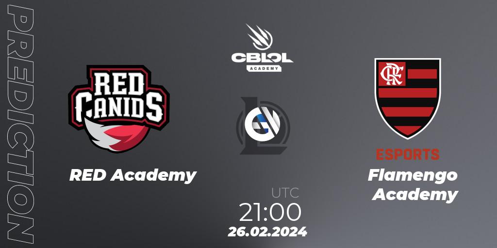 Pronóstico RED Academy - Flamengo Academy. 26.02.2024 at 21:00, LoL, CBLOL Academy Split 1 2024