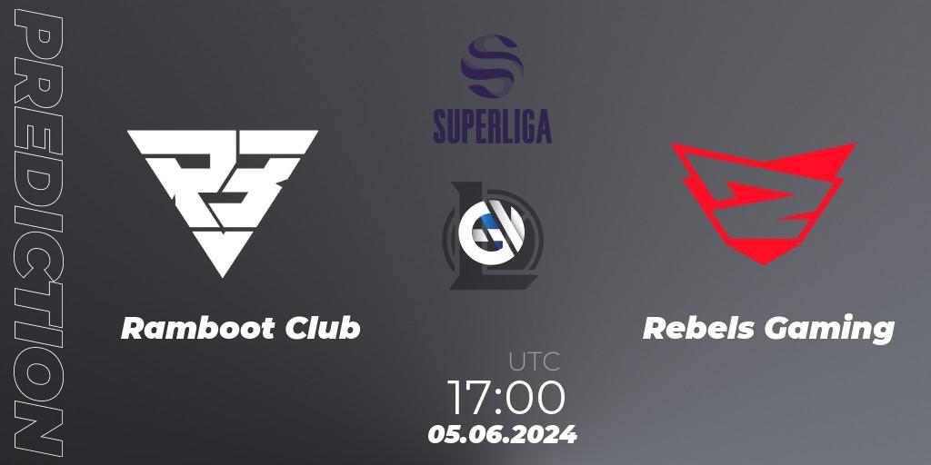 Pronóstico Ramboot Club - Rebels Gaming. 05.06.2024 at 17:00, LoL, LVP Superliga Summer 2024