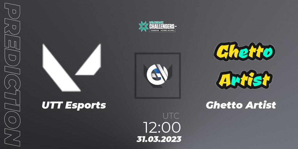Pronóstico UTT Esports - Ghetto Artist. 31.03.23, VALORANT, VALORANT Challengers 2023: Hong Kong & Taiwan Split 2 - Group stage