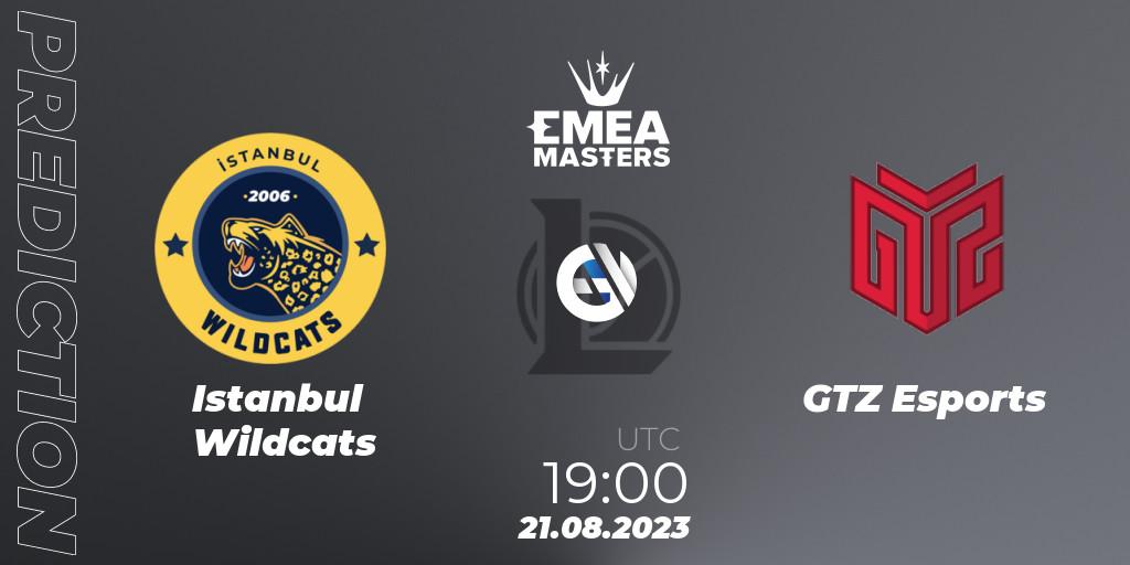 Pronóstico Istanbul Wildcats - GTZ Esports. 21.08.2023 at 19:00, LoL, EMEA Masters Summer 2023