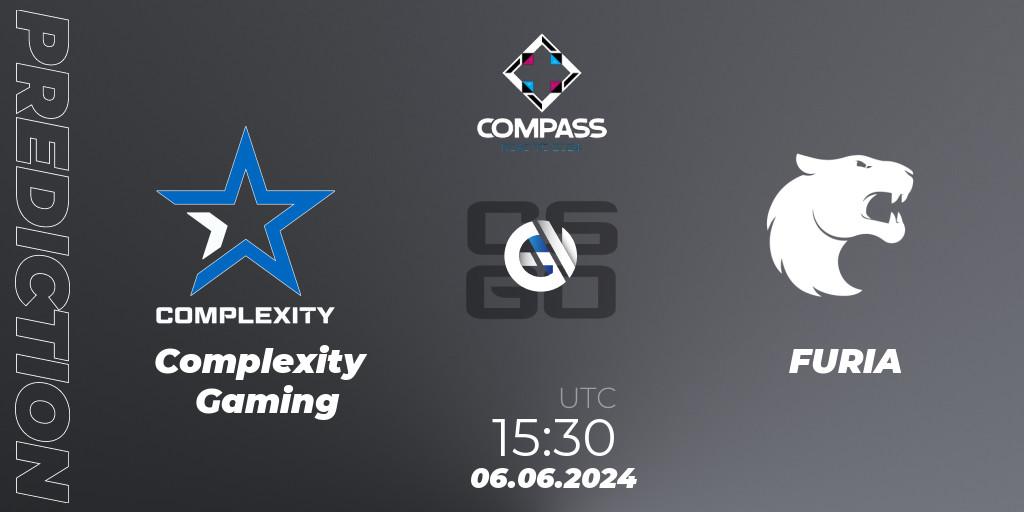 Pronóstico Complexity Gaming - FURIA. 06.06.2024 at 17:10, Counter-Strike (CS2), YaLLa Compass 2024