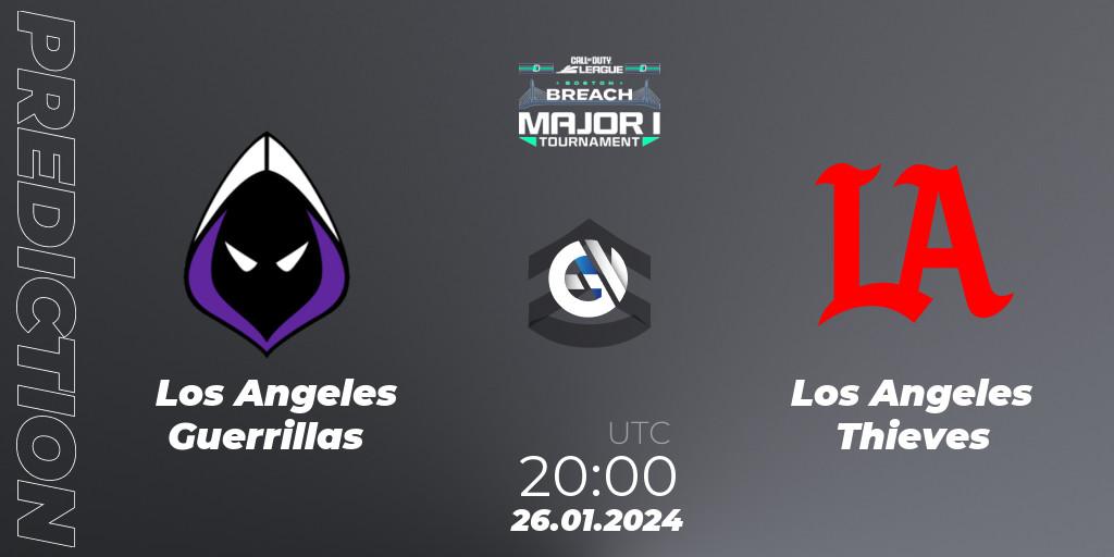 Pronóstico Los Angeles Guerrillas - Los Angeles Thieves. 26.01.24, Call of Duty, Call of Duty League 2024: Stage 1 Major