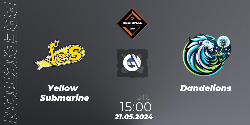 Pronóstico Yellow Submarine - Dandelions. 21.05.2024 at 15:00, Dota 2, RES Regional Series: EU #2