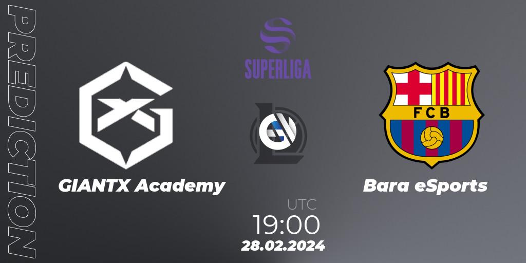 Pronóstico GIANTX Academy - Barça eSports. 28.02.24, LoL, Superliga Spring 2024 - Group Stage
