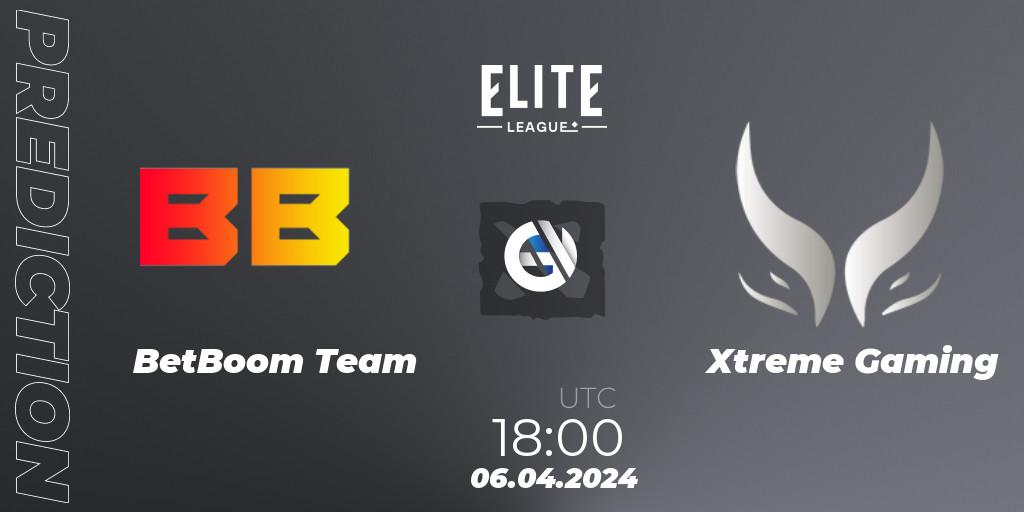 Pronóstico BetBoom Team - Xtreme Gaming. 06.04.24, Dota 2, Elite League: Round-Robin Stage