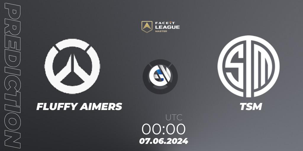 Pronóstico FLUFFY AIMERS - TSM. 07.06.2024 at 00:00, Overwatch, FACEIT League Season 1 - NA Master Road to EWC