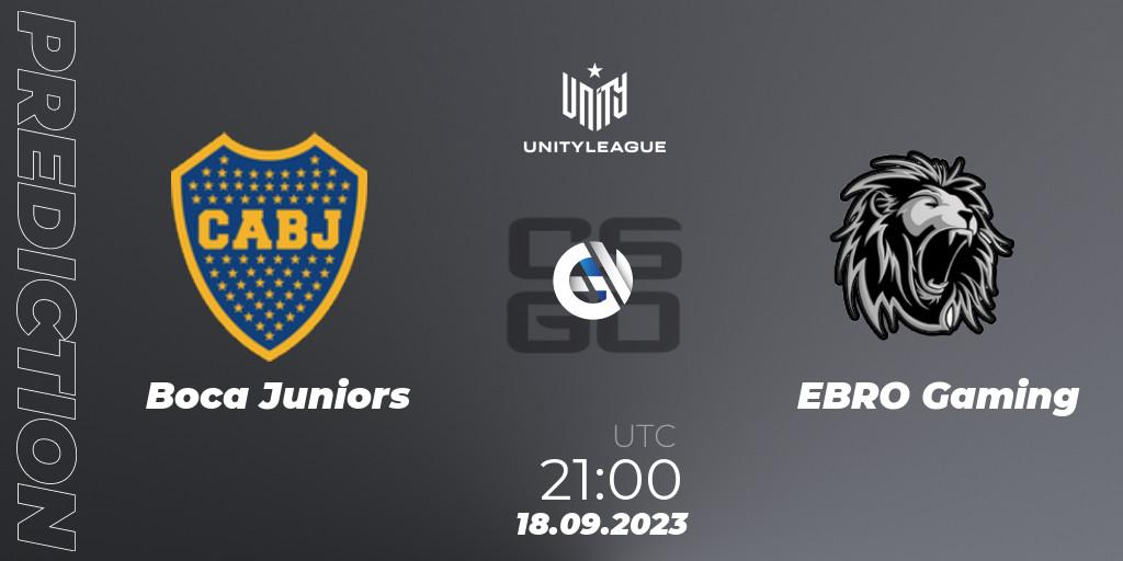 Pronóstico Boca Juniors - EBRO Gaming. 18.09.2023 at 21:00, Counter-Strike (CS2), LVP Unity League Argentina 2023