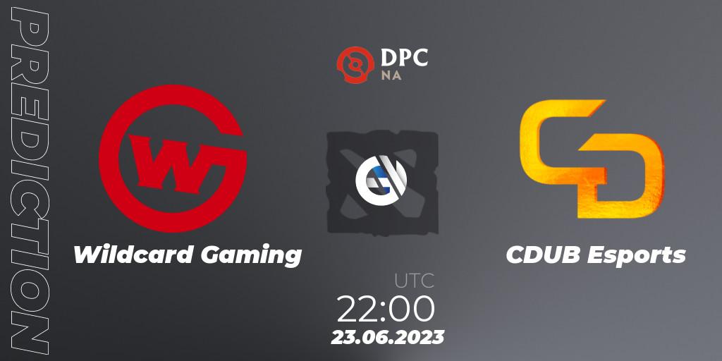 Pronóstico Wildcard Gaming - CDUB Esports. 23.06.23, Dota 2, DPC 2023 Tour 3: NA Division II (Lower)