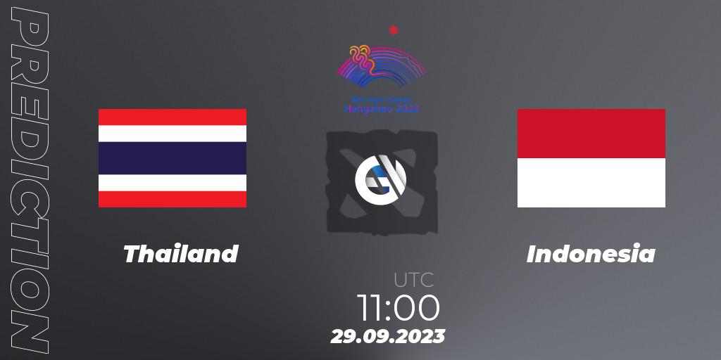Pronóstico Thailand - Indonesia. 29.09.23, Dota 2, 2022 Asian Games