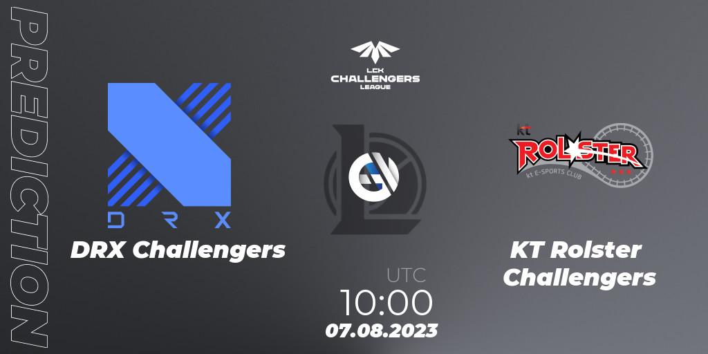Pronóstico DRX Challengers - KT Rolster Challengers. 07.08.2023 at 09:00, LoL, LCK Challengers League 2023 Summer - Playoffs