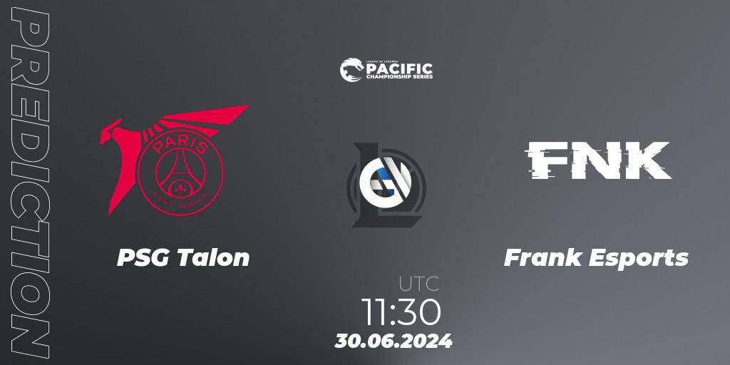 Pronóstico PSG Talon - Frank Esports. 30.06.2024 at 11:30, LoL, PCS Summer 2024