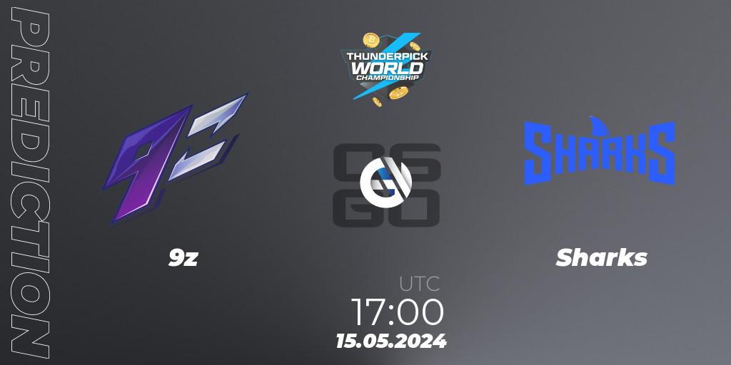 Pronóstico 9z - Sharks. 15.05.2024 at 20:00, Counter-Strike (CS2), Thunderpick World Championship 2024: South American Series #1