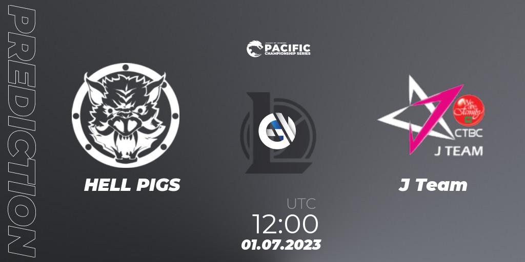 Pronóstico HELL PIGS - J Team. 01.07.2023 at 12:30, LoL, PACIFIC Championship series Group Stage
