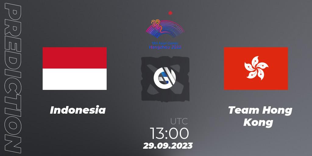 Pronóstico Indonesia - Team Hong Kong. 29.09.23, Dota 2, 2022 Asian Games