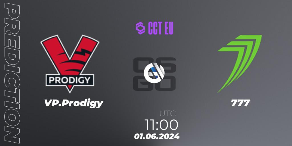 Pronóstico VP.Prodigy - 777. 01.06.2024 at 11:00, Counter-Strike (CS2), CCT Season 2 Europe Series 5 Closed Qualifier