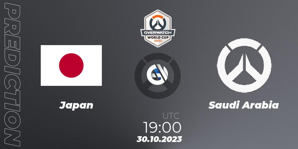 Pronóstico Japan - Saudi Arabia. 30.10.2023 at 19:00, Overwatch, Overwatch World Cup 2023