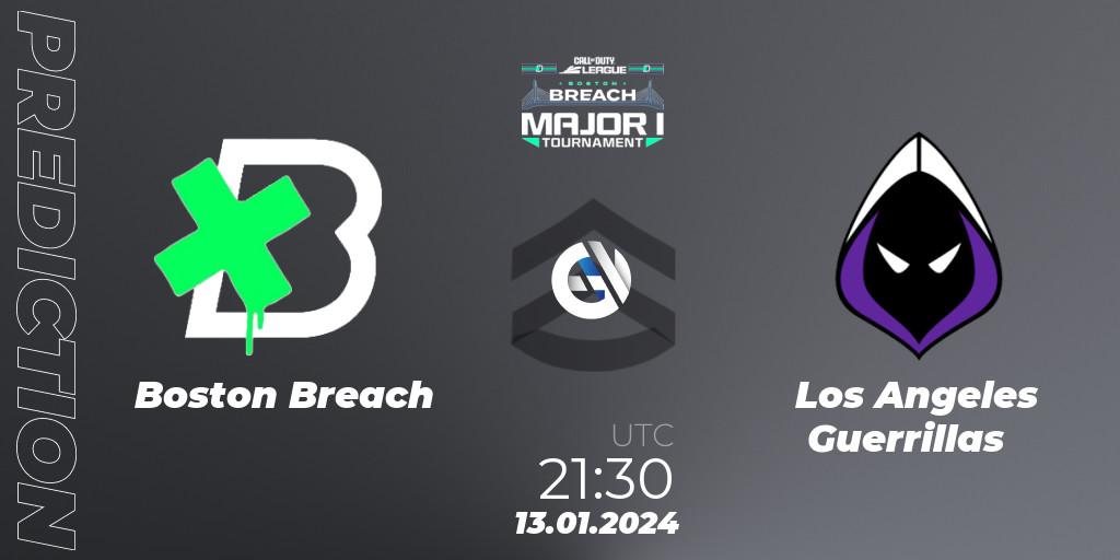 Pronóstico Boston Breach - Los Angeles Guerrillas. 13.01.2024 at 21:45, Call of Duty, Call of Duty League 2024: Stage 1 Major Qualifiers