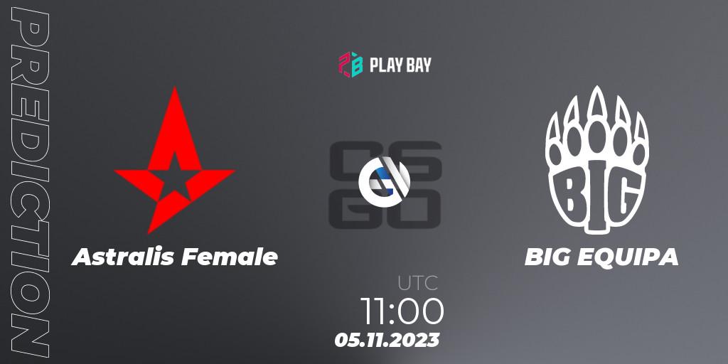 Pronóstico Astralis Female - BIG EQUIPA. 05.11.2023 at 11:00, Counter-Strike (CS2), Female Bay Cup 2023