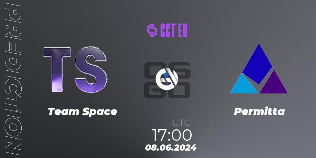 Pronóstico Team Space - Permitta. 08.06.2024 at 17:00, Counter-Strike (CS2), CCT Season 2 Europe Series 5