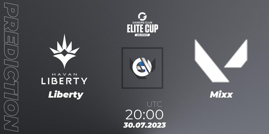 Pronóstico Liberty - Mixx. 30.07.23, VALORANT, Gamers Club Elite Cup 2023