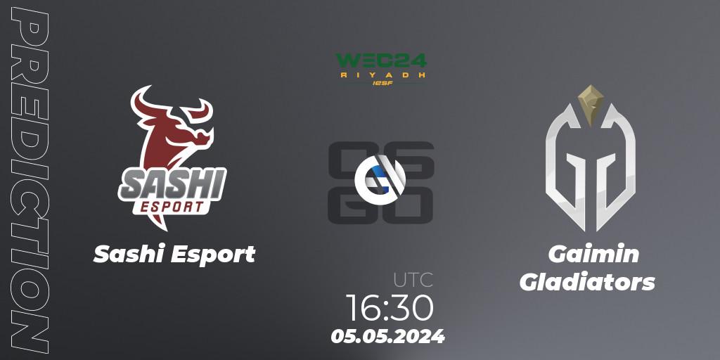 Pronóstico Sashi Esport - Gaimin Gladiators. 05.05.2024 at 16:30, Counter-Strike (CS2), IESF World Esports Championship 2024: Danish Qualifier