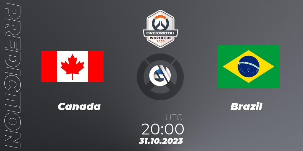 Pronóstico Canada - Brazil. 31.10.2023 at 20:00, Overwatch, Overwatch World Cup 2023
