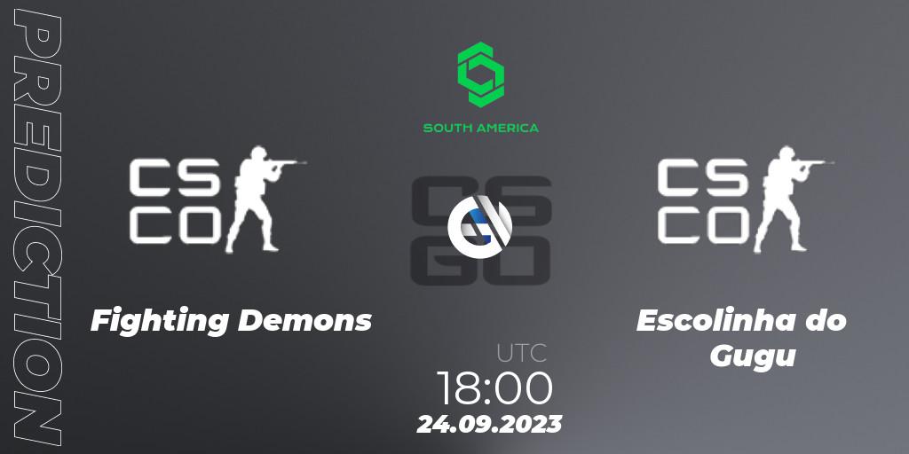 Pronóstico Fighting Demons - Escolinha do Gugu. 24.09.2023 at 18:00, Counter-Strike (CS2), CCT South America Series #12: Open Qualifier