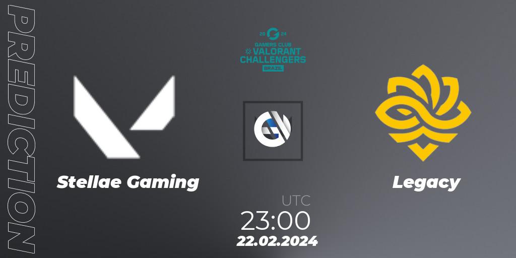Pronóstico Stellae Gaming - Legacy. 22.02.2024 at 23:00, VALORANT, VALORANT Challengers Brazil 2024: Split 1
