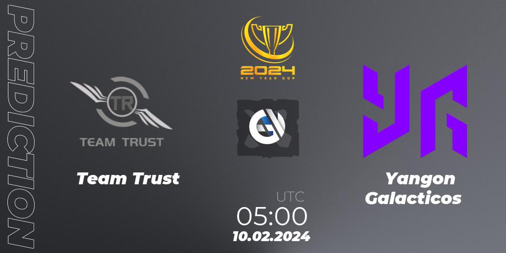 Pronóstico Team Trust - Yangon Galacticos. 10.02.2024 at 05:18, Dota 2, New Year Cup 2024