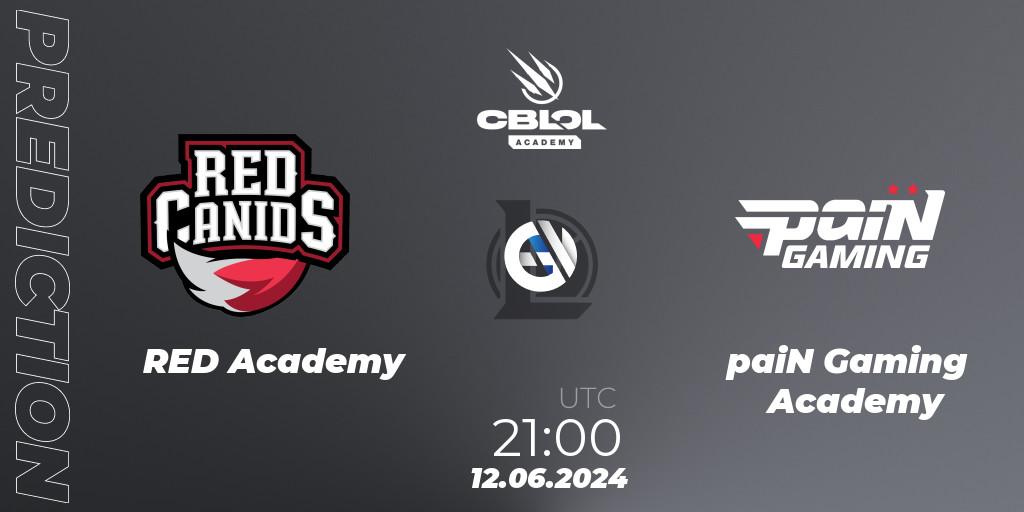 Pronóstico RED Academy - paiN Gaming Academy. 12.06.2024 at 21:00, LoL, CBLOL Academy 2024