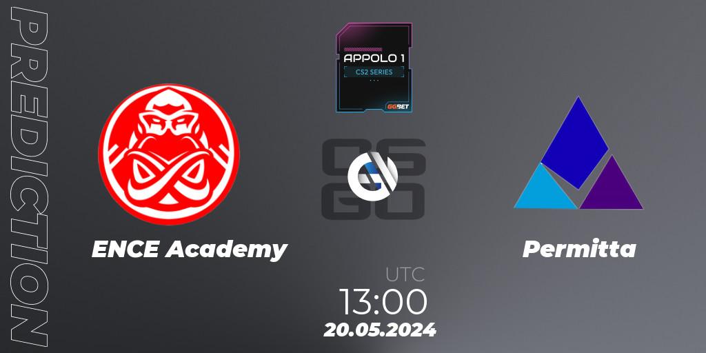 Pronóstico ENCE Academy - Permitta. 20.05.2024 at 13:00, Counter-Strike (CS2), Appolo1 Series: Phase 2