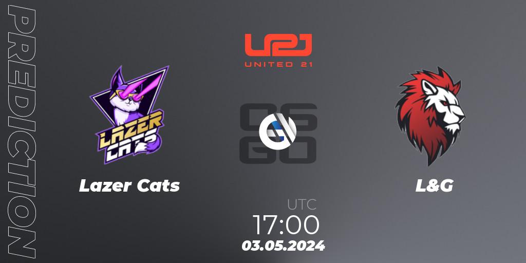 Pronóstico Lazer Cats - L&G. 03.05.2024 at 17:00, Counter-Strike (CS2), United21 Season 13: Division 2