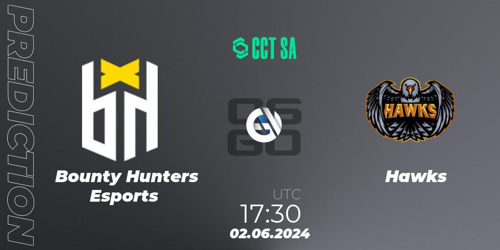 Pronóstico Bounty Hunters Esports - Hawks. 02.06.2024 at 17:30, Counter-Strike (CS2), CCT Season 2 South America Series 1