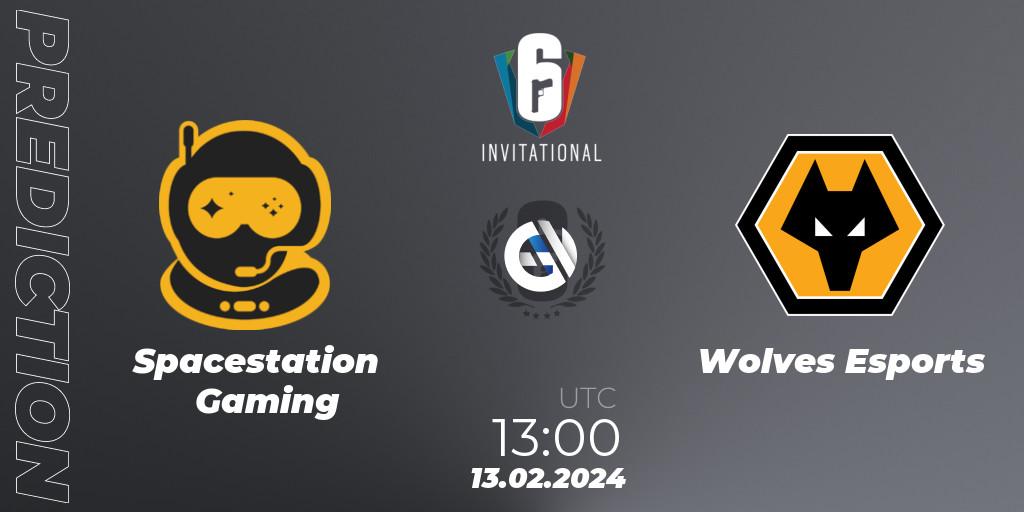 Pronóstico Spacestation Gaming - Wolves Esports. 13.02.24, Rainbow Six, Six Invitational 2024 - Group Stage