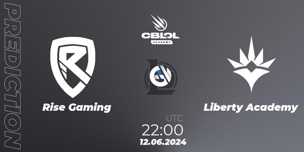 Pronóstico Rise Gaming - Liberty Academy. 12.06.2024 at 22:00, LoL, CBLOL Academy 2024