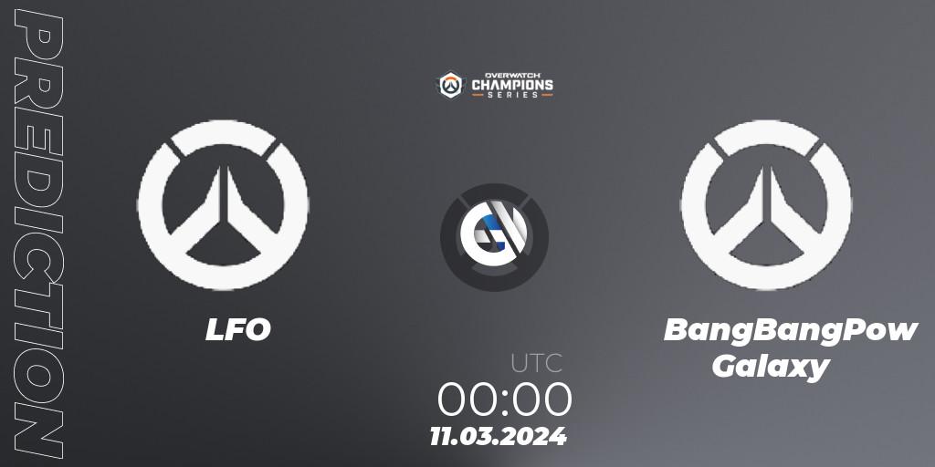 Pronóstico LFO - BangBangPow Galaxy. 11.03.2024 at 00:00, Overwatch, Overwatch Champions Series 2024 - North America Stage 1 Group Stage