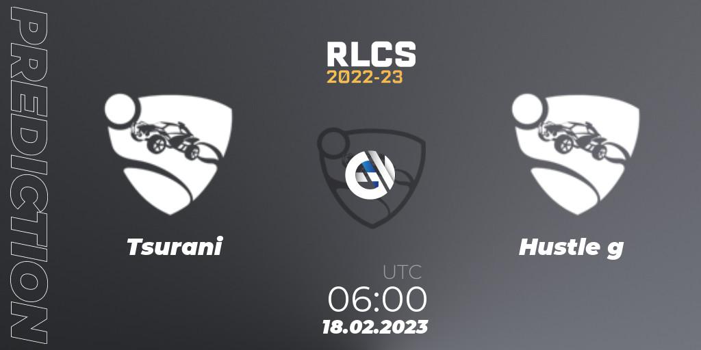 Pronóstico Tsurani - Hustle g. 18.02.2023 at 06:00, Rocket League, RLCS 2022-23 - Winter: Oceania Regional 2 - Winter Cup