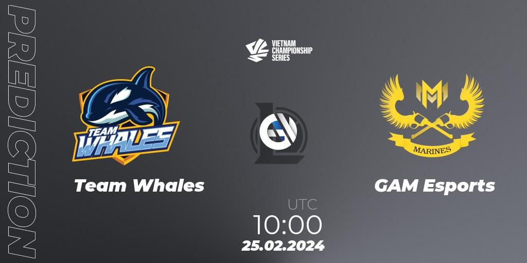 Pronóstico Team Whales - GAM Esports. 25.02.24, LoL, VCS Dawn 2024 - Group Stage