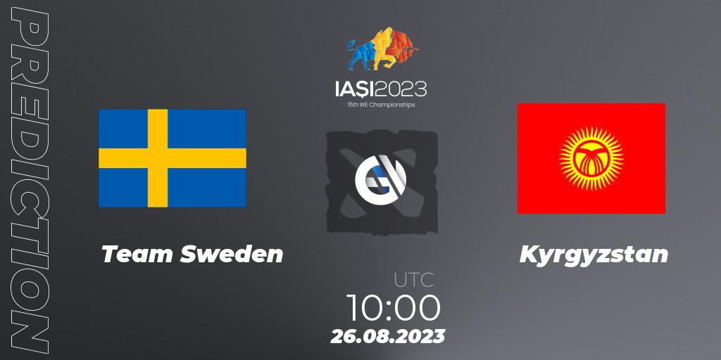 Pronóstico Team Sweden - Kyrgyzstan. 26.08.23, Dota 2, IESF World Championship 2023