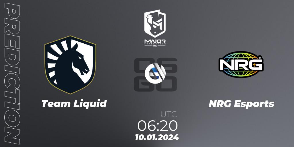 Pronóstico Team Liquid - NRG Esports. 10.01.24, CS2 (CS:GO), PGL CS2 Major Copenhagen 2024 North America RMR Open Qualifier 1