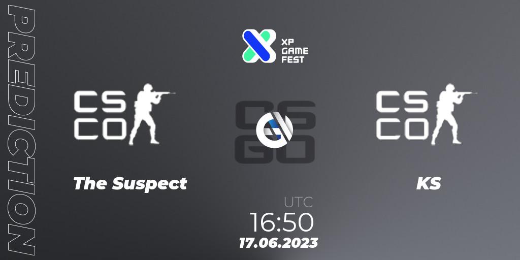 Pronóstico The Suspect - KS. 17.06.2023 at 17:00, Counter-Strike (CS2), XP Game Fest 2023