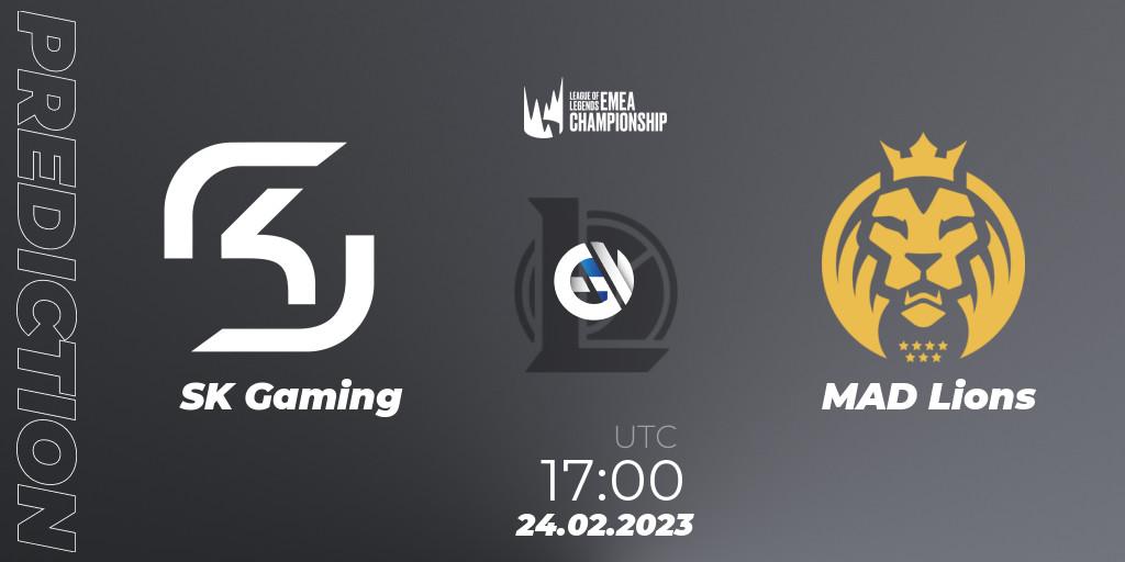 Pronóstico SK Gaming - MAD Lions. 24.02.23, LoL, LEC Winter 2023 - Playoff