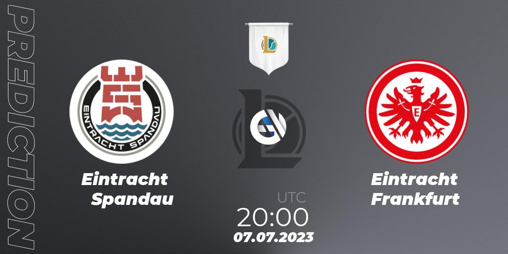 Pronóstico Eintracht Spandau - Eintracht Frankfurt. 07.07.23, LoL, Prime League Summer 2023 - Group Stage