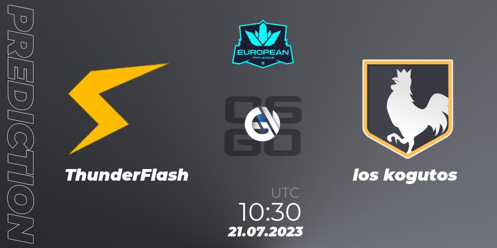 Pronóstico ThunderFlash - los kogutos. 21.07.2023 at 11:25, Counter-Strike (CS2), European Pro League Season 9