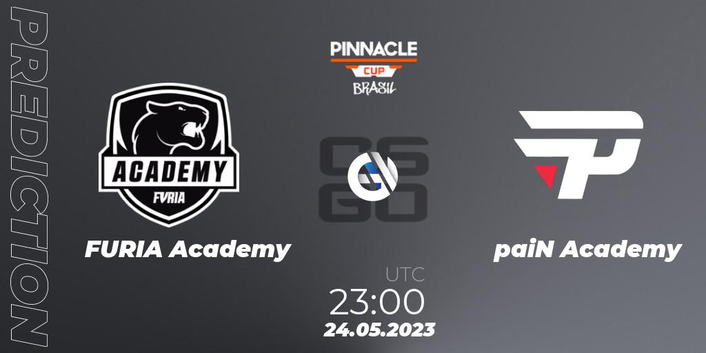 Pronóstico FURIA Academy - paiN Academy. 24.05.2023 at 23:00, Counter-Strike (CS2), Pinnacle Brazil Cup 1