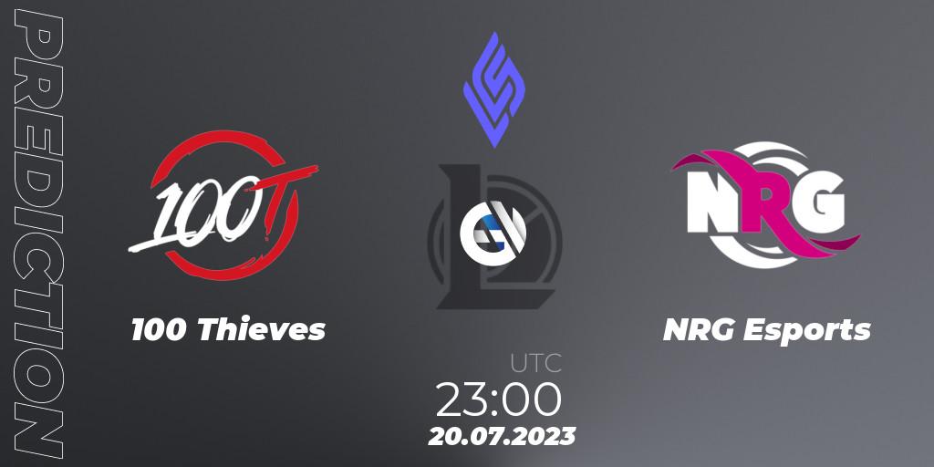 Pronóstico 100 Thieves - NRG Esports. 20.07.23, LoL, LCS Summer 2023 - Group Stage
