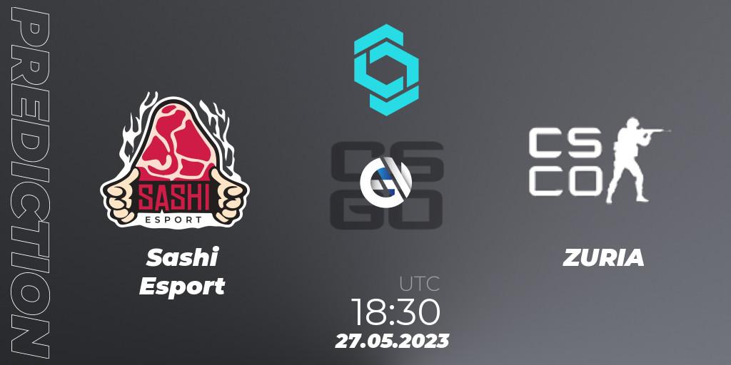 Pronóstico Sashi Esport - ZURIA. 27.05.2023 at 19:40, Counter-Strike (CS2), CCT North Europe Series 5 Closed Qualifier