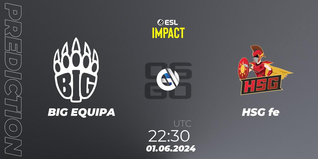 Pronóstico BIG EQUIPA - HSG fe. 02.06.2024 at 00:10, Counter-Strike (CS2), ESL Impact League Season 5 Finals