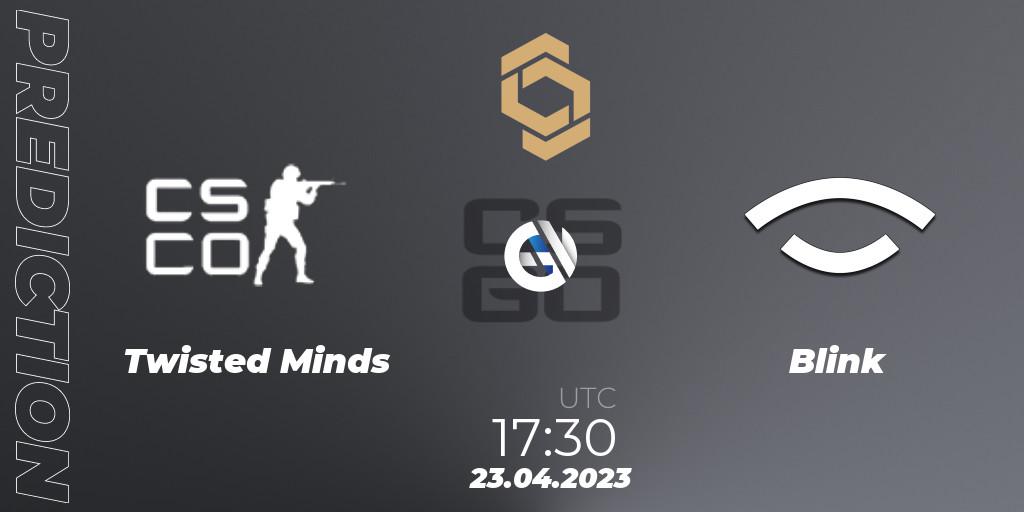 Pronóstico Twisted Minds - Blink. 23.04.23, CS2 (CS:GO), CCT South Europe Series #4