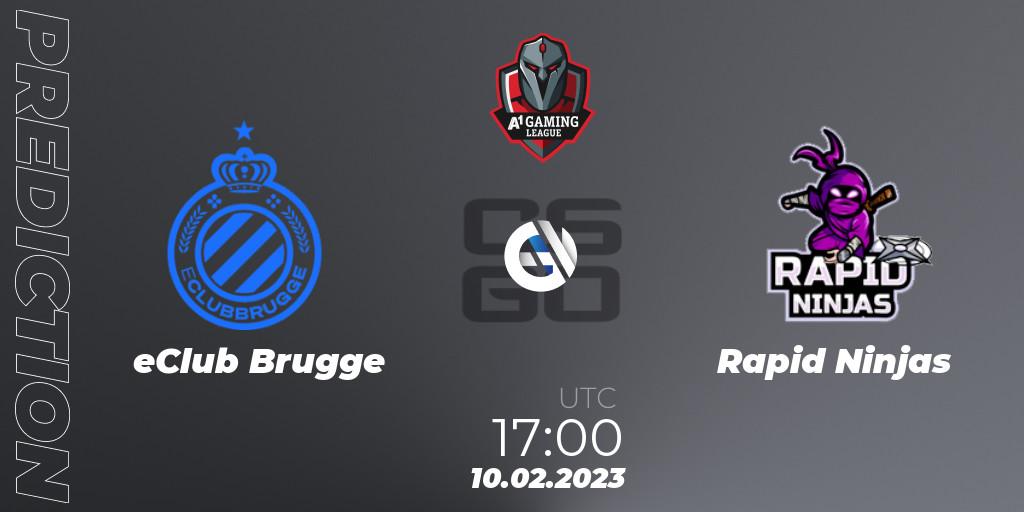 Pronóstico eClub Brugge - Rapid Ninjas. 10.02.23, CS2 (CS:GO), A1 Gaming League 2023